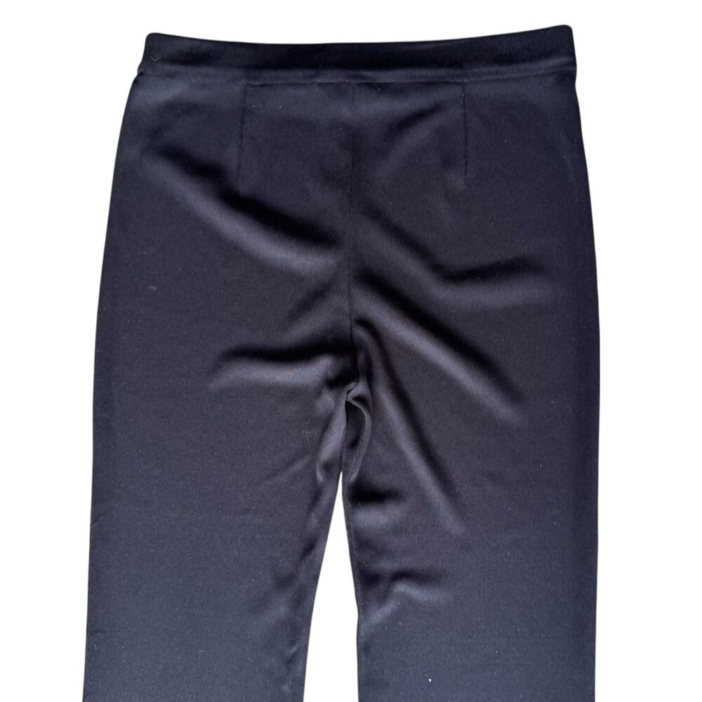 Misook Women's Black Nancy Wide Leg Mylana Crepe Pant Pull On‎ Stretch Pants - S - Picture 6 of 9